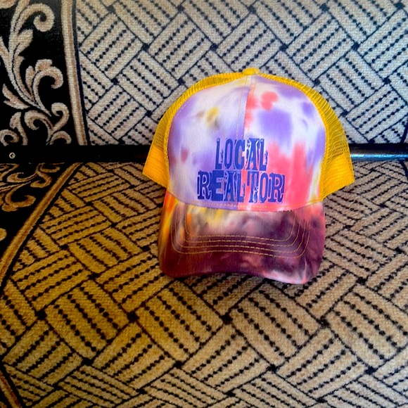 “Local Realtor” Women’s Trucker Hat with eyelet for ponytail - Picture 1 of 4
